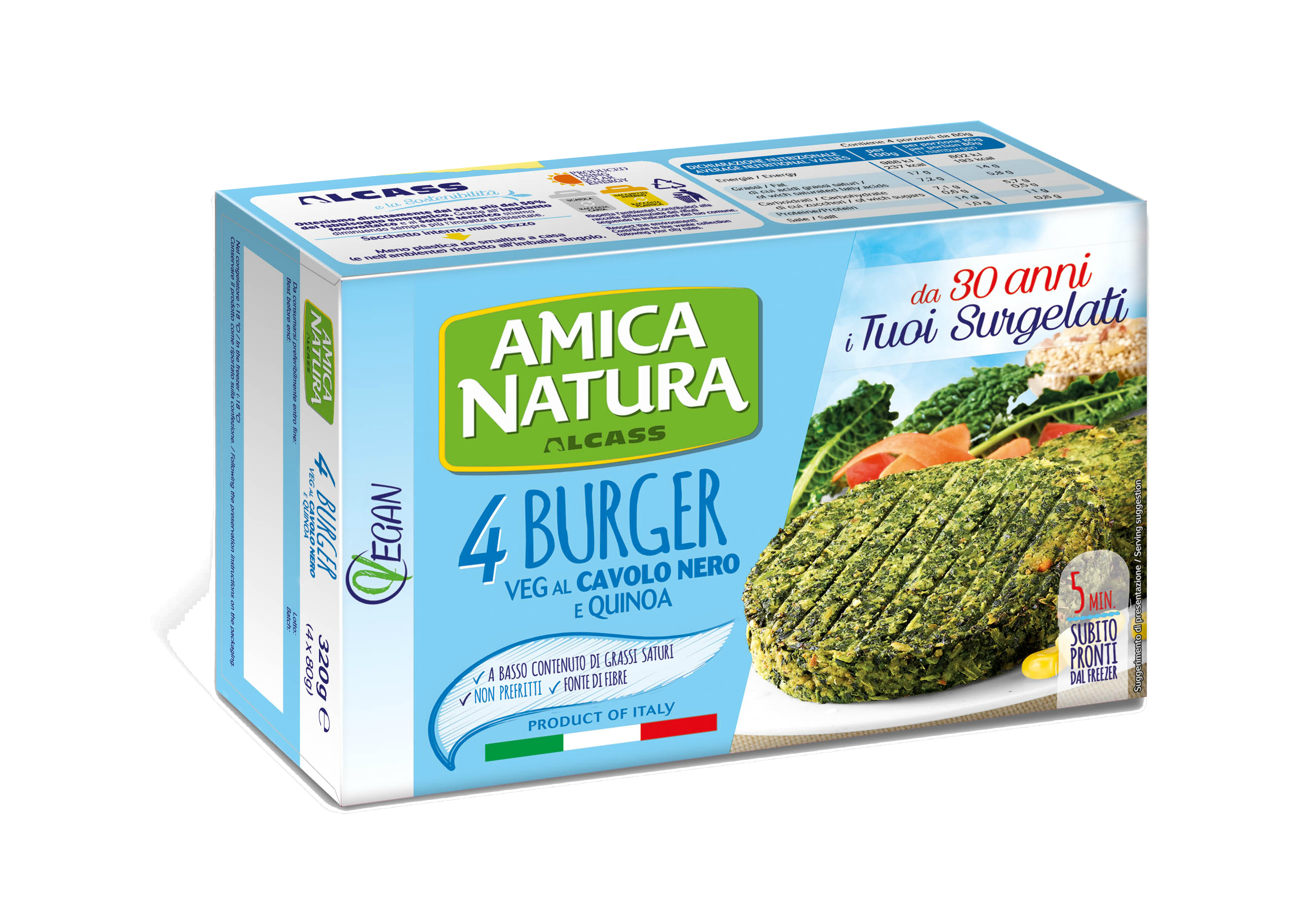 burger amica natura kale