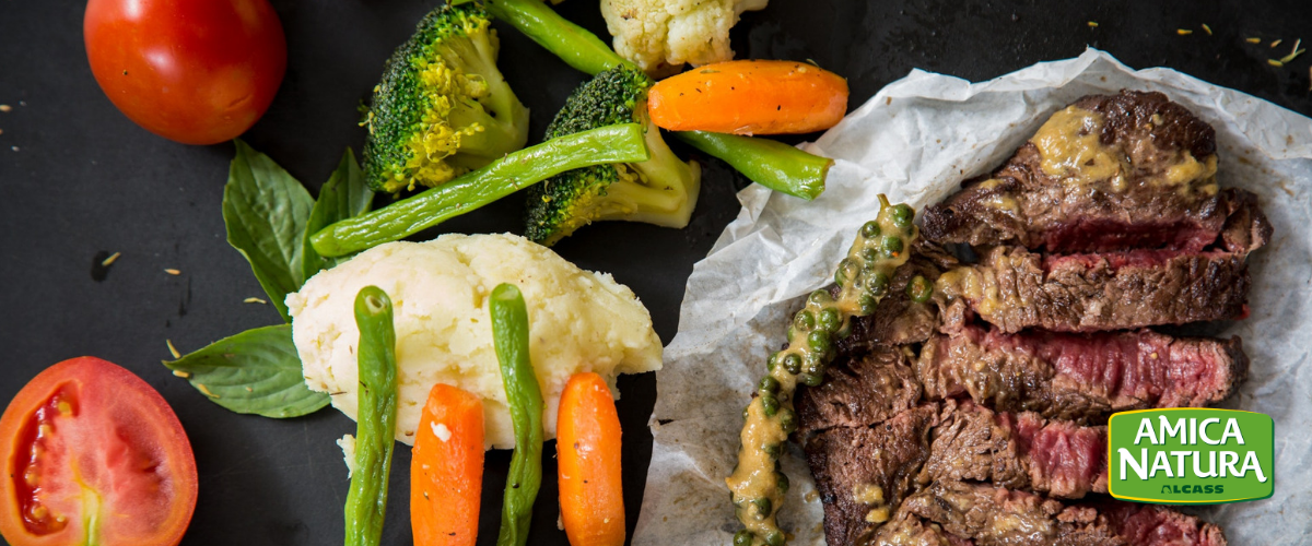 Tagliata di manzo in padella con salsa alla senape