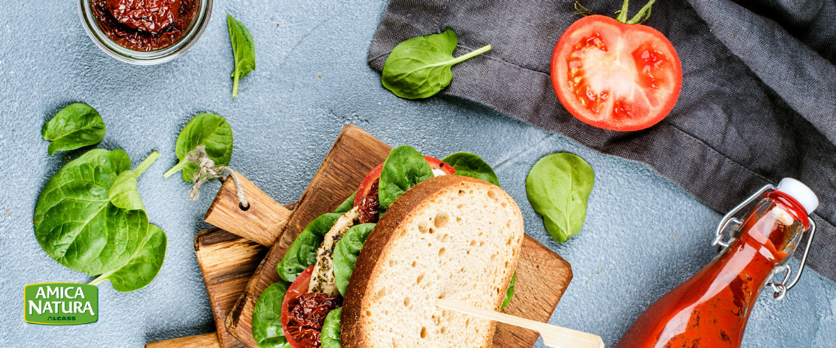 panino con hamburger di pollo