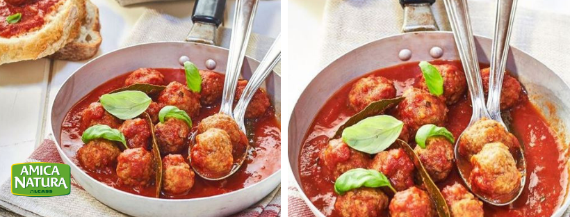 polpette con pomodoro al sugo