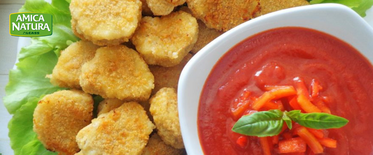 Crocchette di pollo Amica Natura, la ricetta dei nuggets con ketchup artigianale