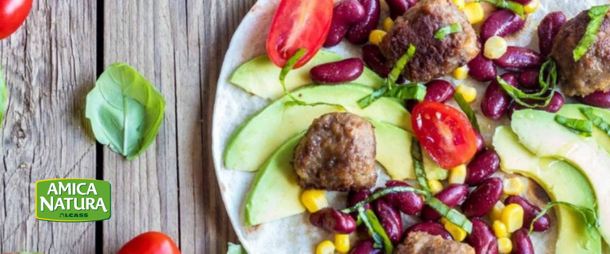 A quick and good recipe for dinner? Tortilla with meatballs!