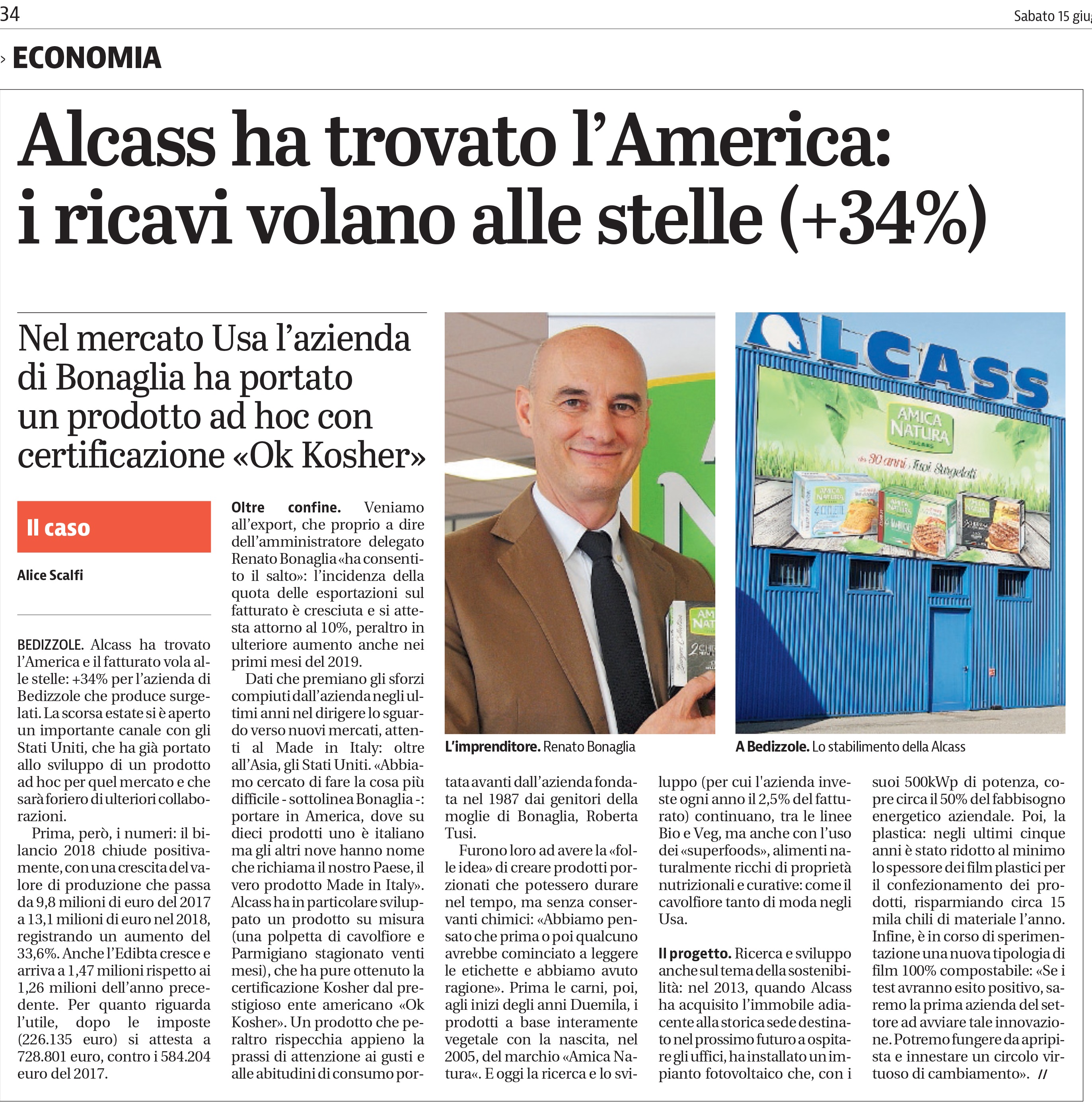 ALCASS, IL BUSINESS E’ DA PRIMATO