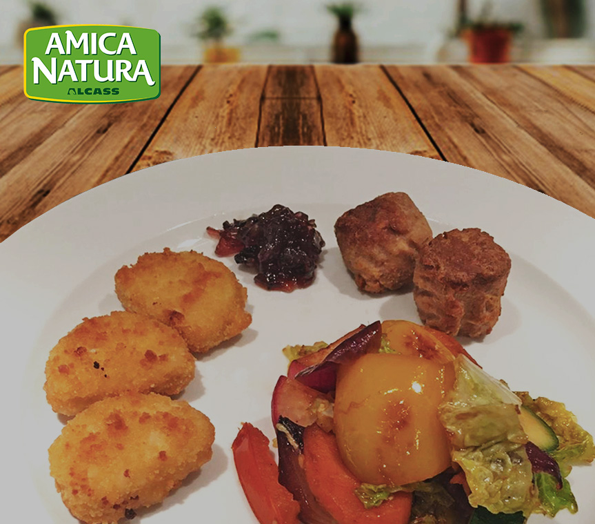 RATATOUILLE DI VERDURE, NUGGETS BIO E POLPETTINE… GUSTO E COLORE IN UN UNICO PIATTO